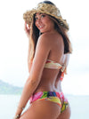 Hawaiian Love Print- Cheeky & Reversible Bikini Bottom - Resort Wear - MICHAL ART STUDIO HAWAII - bikini