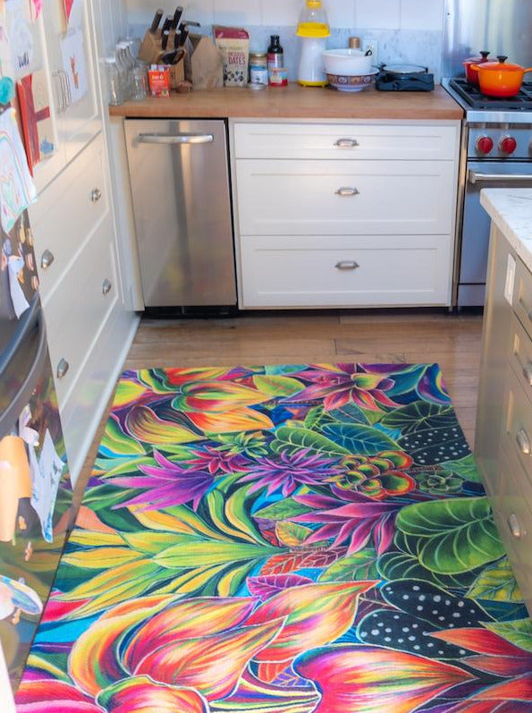 *NEW* Hanalei Morning - Stunning Floor Rug - MICHAL ART STUDIO HAWAII -