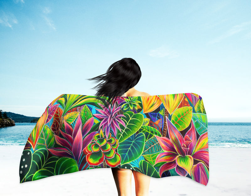 *NEW* Hanalei Morning - Microfiber Towel - MICHAL ART STUDIO HAWAII - towels