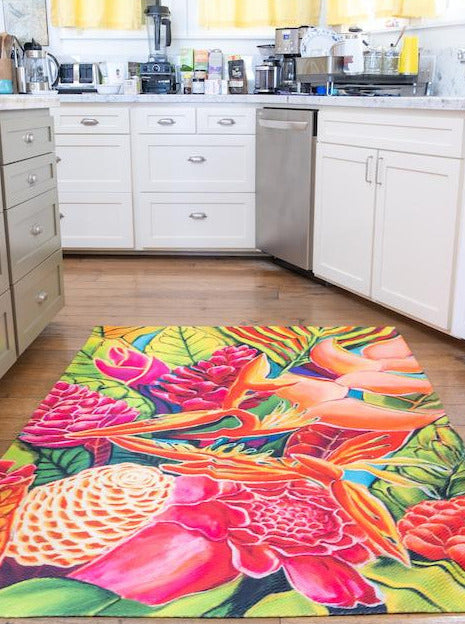 *NEW* Hawaiian Love - Stunning Floor Rug - MICHAL ART STUDIO HAWAII -