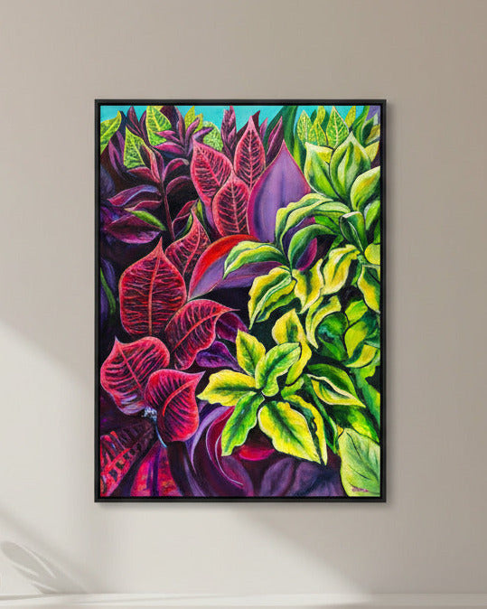 Magical Flowers of Kauai - Original painting - MICHAL ART STUDIO HAWAII - florals