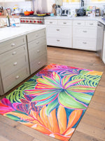 Open Heart Flowers - Stunning Floor Rug - MICHAL ART STUDIO HAWAII -