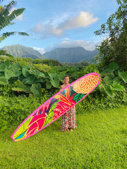 Pink Board's Art Work - Custom Surfboards - Made to Order - MICHAL ART STUDIO HAWAII - surfboard