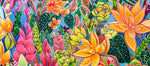 The Tropical Hawiian Floral print - "Radiant"- Microfiber Towel - MICHAL ART STUDIO HAWAII - towels