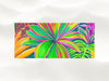 Hawaiian Floral Print - Open Heart Flowers - Microfiber Towel - MICHAL ART STUDIO HAWAII - towels