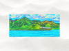 Hawaii Landscape - Hanalei Pier at Hanalei Bay - Microfiber Towel - MICHAL ART STUDIO HAWAII - towels