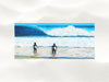 The Surfer Towel - Pipeline Surfers - Microfiber Towel - MICHAL ART STUDIO HAWAII - towels